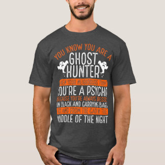 Halloween Ghost Hunting Camerca Funny Ghost Hunter T Shirt