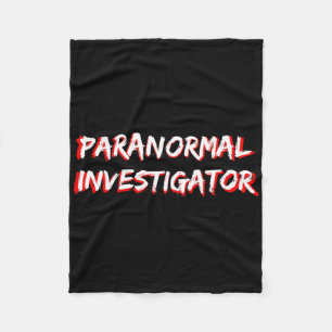 Halloween Ghost Hunting Paranormal Investigator Fleecefilt