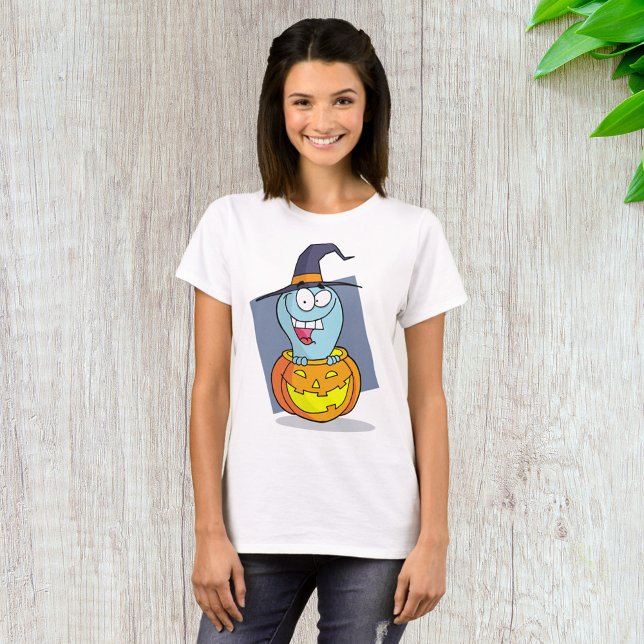Halloween Ghost i Pumpkin Spooky Witch T Shirt (Skapare uppladdad)