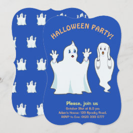 Halloween Ghost-inbjudan Inbjudningar