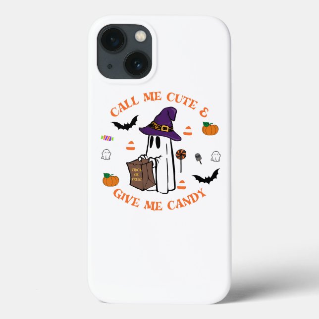 Halloween Ghost iPhone 13 Fodral (Baksida)