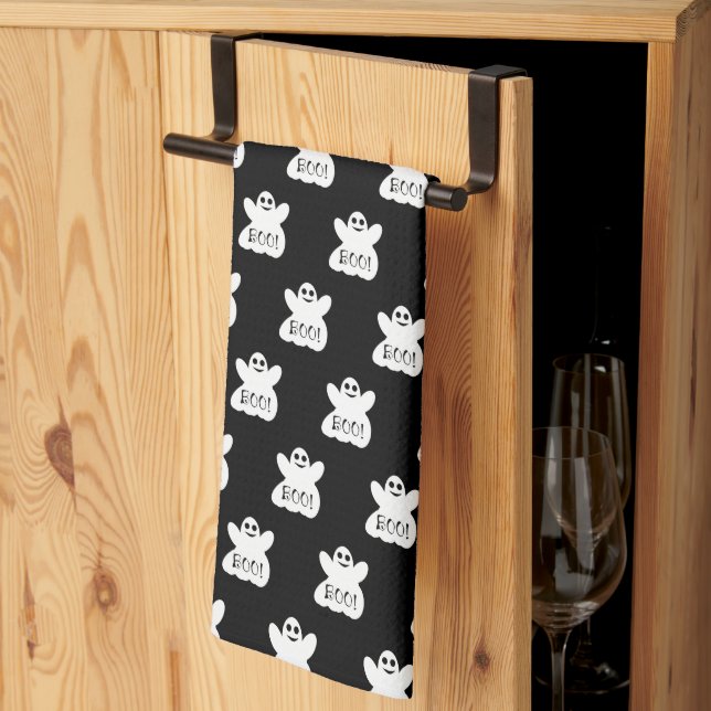 Halloween Ghost Kitchen Towels Kökshandduk (Thirds Fold)