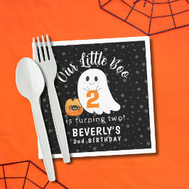 Halloween Ghost Little Boo 2:a födelsedagen Pappersservett