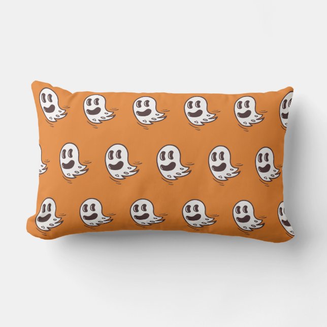 Halloween Ghost Mönster Pillow Lumbarkudde (Framsida)