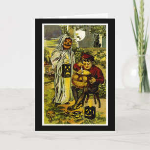 Halloween Ghost och Jack-o-Lantern Kort