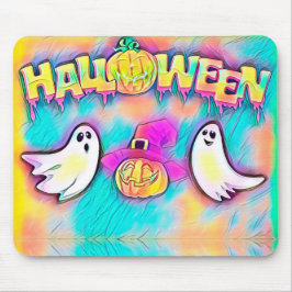 Halloween Ghost och Pumpkins Musmatta