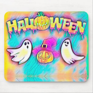 Halloween Ghost och Pumpkins Musmatta