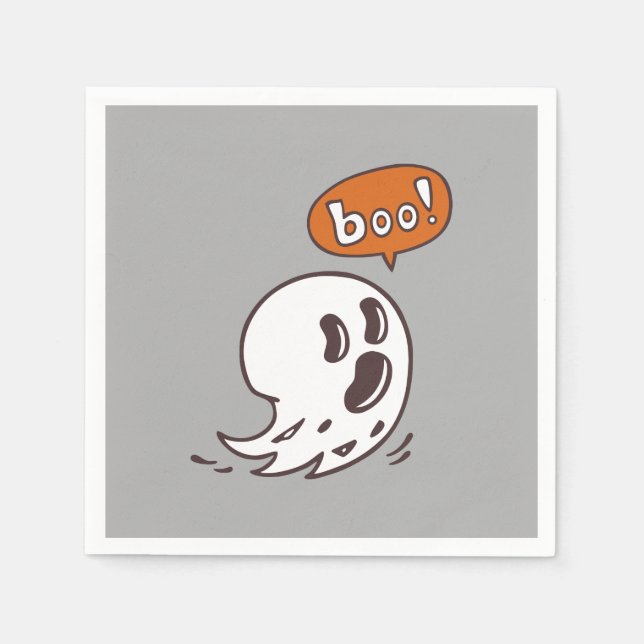 Halloween Ghost Pappersservett (Framsidan)