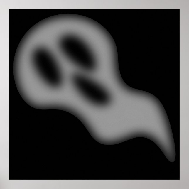 Halloween Ghost Photo Print Poster (Framsidan)