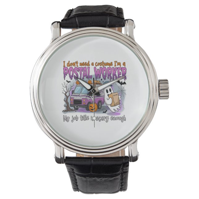 Halloween Ghost,Postarbetare Armbandsur (Framsida)