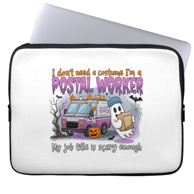 Halloween Ghost,Postarbetare Laptop Fodral (Framsidan)