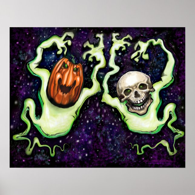 Halloween Ghost Poster (Framsidan)