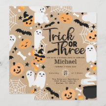 Halloween Ghost Pumpkin 3:e födelsedagen Party