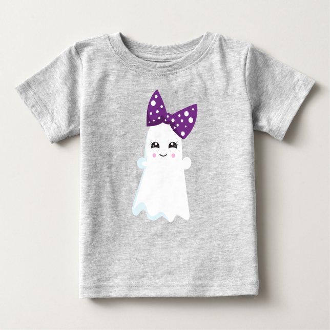 Halloween, Ghost, Ribbon, Bow, Bus eller godis, Bo T Shirt (Framsida)