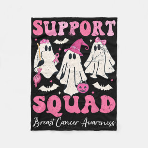 Halloween Ghost Rosa Witch Hat Support Squad Breas Fleecefilt