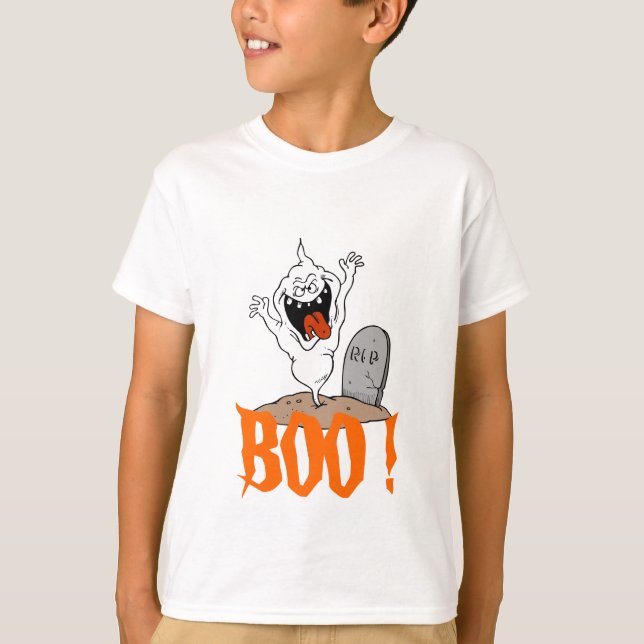 Halloween Ghost Shirt Kids T (Framsida)