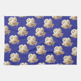 Halloween Ghost Smiling Kökshandduk