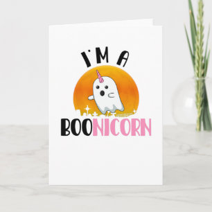 Halloween Ghost Spirit Boonicorn Unicorn Kort