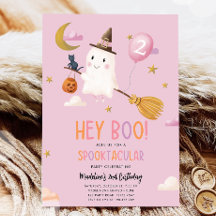Halloween Ghost Spooktacular Hej Boo Girl Birthday