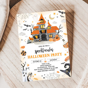 Halloween Ghost Spooktacular Party Inbjudningar