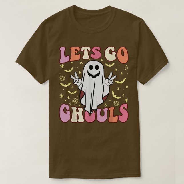 Halloween Ghost Spooky Lets Go Ghouls Season 2022 T Shirt (Design framsida)