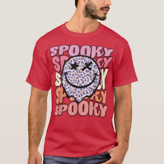 Halloween Ghost Spooky Lycklig Season 2022 Retro T Shirt