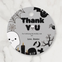 Halloween Ghost SpookyTack för Födelsedagsfesten Gåvor Etiketter