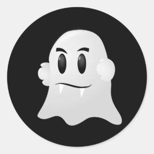 Halloween Ghost Stickers Runt Klistermärke