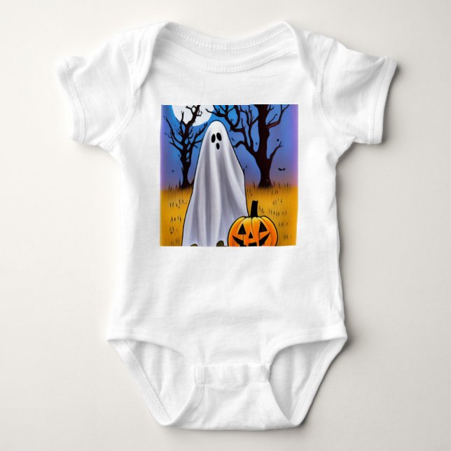 Halloween Ghost T Shirt (Framsida)