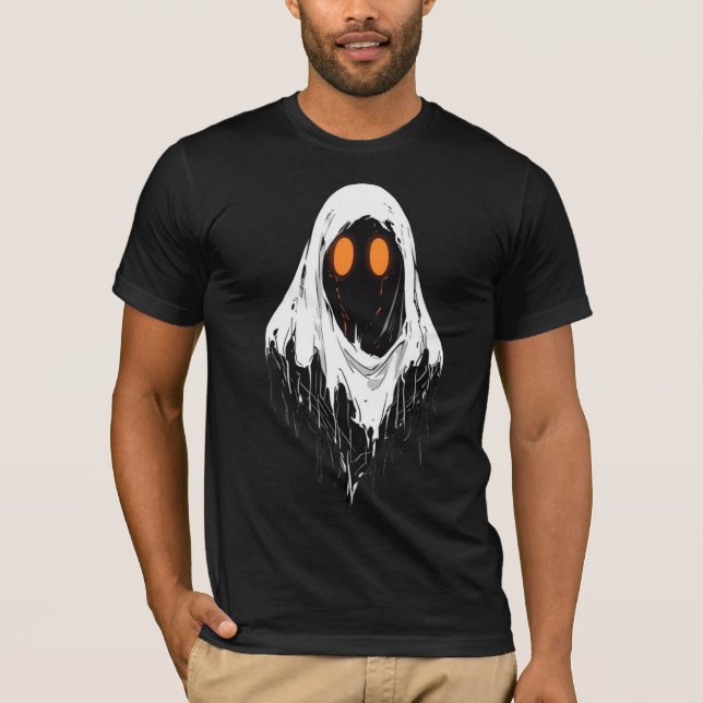Halloween Ghost T Shirt (Framsida)