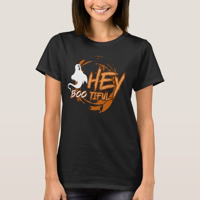 Halloween Ghost. T Shirt (Framsida)