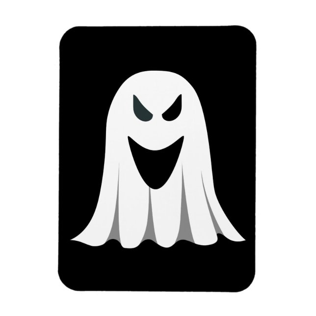 Halloween Ghost Tecknad Illustration 02 Magnet (Vertikal)