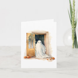 Halloween Ghost tomt anteckningskort