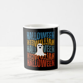 HALLOWEEN GHOST TYPOGRAPHY FUNNY GHOST MAGISK MUGG