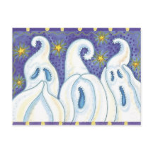 Halloween Ghost vykort