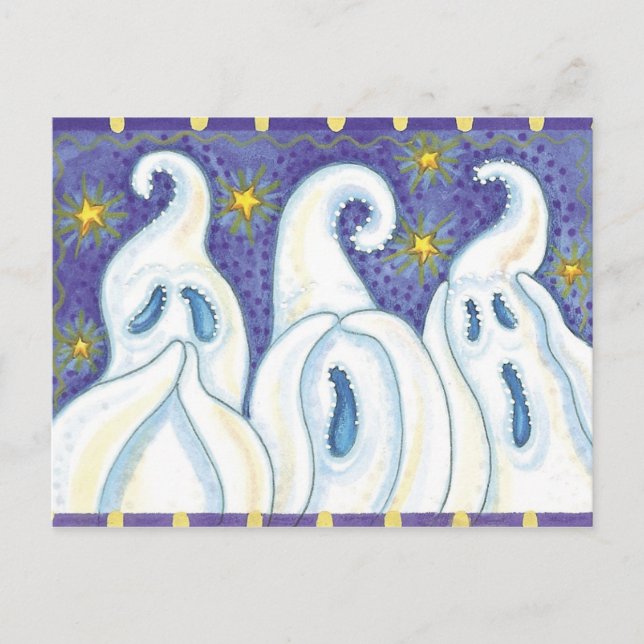 Halloween Ghost vykort (Framsida)