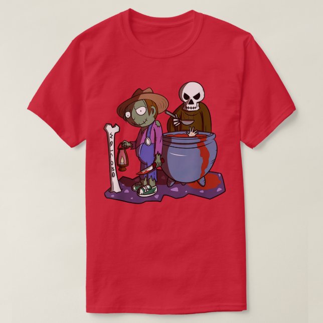 Halloween Ghost Zombie Festival 3600 T Shirt (Design framsida)