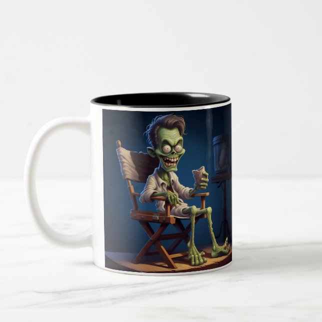 HALLOWEEN GHOST ZOMBIE SCARY MUGG (Vänster)