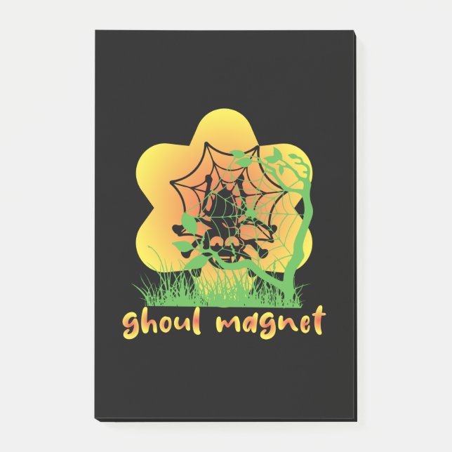 Halloween Ghoul Magnet Birthday Post-it Block (Framsida)