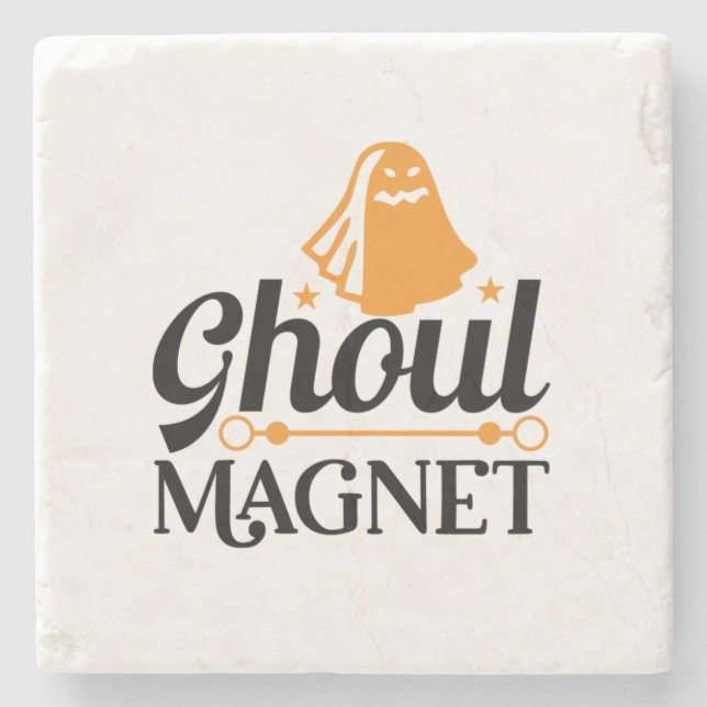 Halloween Ghoul Magnet Birthday Stenunderlägg (Framsidan)