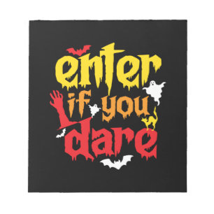 Halloween Gift   Ange om du är födelsedag Anteckningsblock