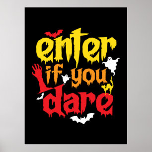 Halloween Gift Ange om du är födelsedag Poster