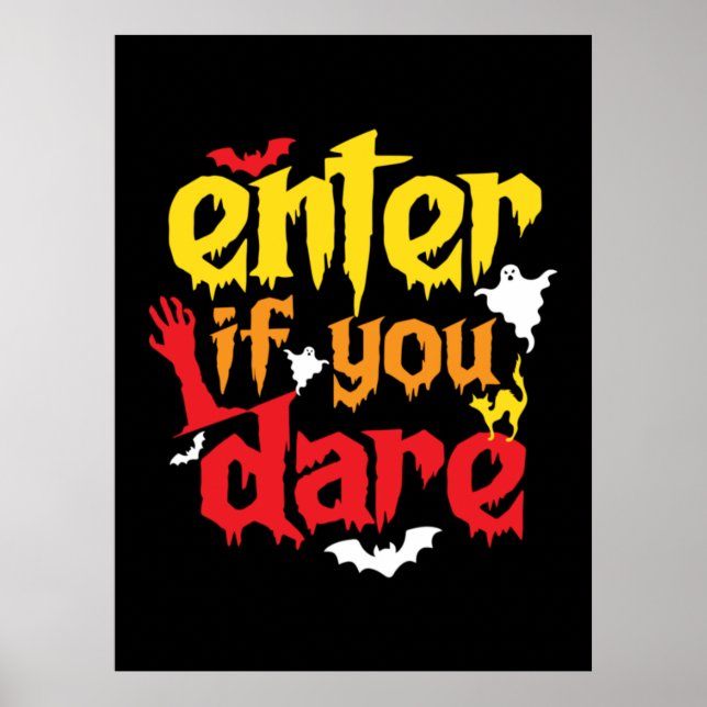 Halloween Gift | Ange om du är födelsedag Poster (Framsidan)