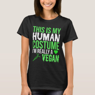 Halloween Gift det här är min mänskliga dräkt Im V T Shirt