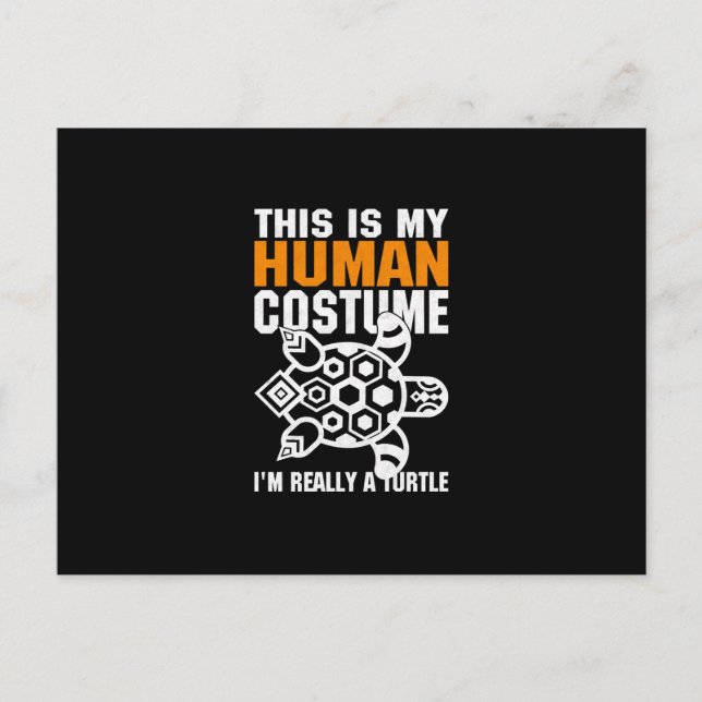Halloween Gift det här är min mänskliga dräkt Inbjudan Vykort (Framsida)