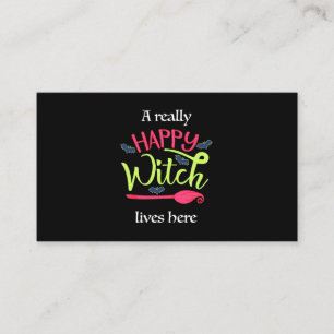 Halloween Gift Ett Witch-liv i Verkligen här Visitkort