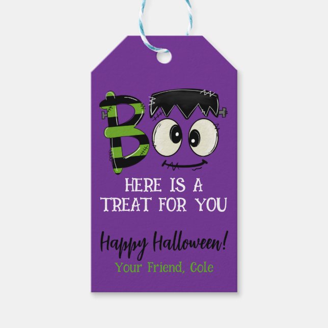 Halloween Gift-favorittagg Presentetikett (Framsidan)