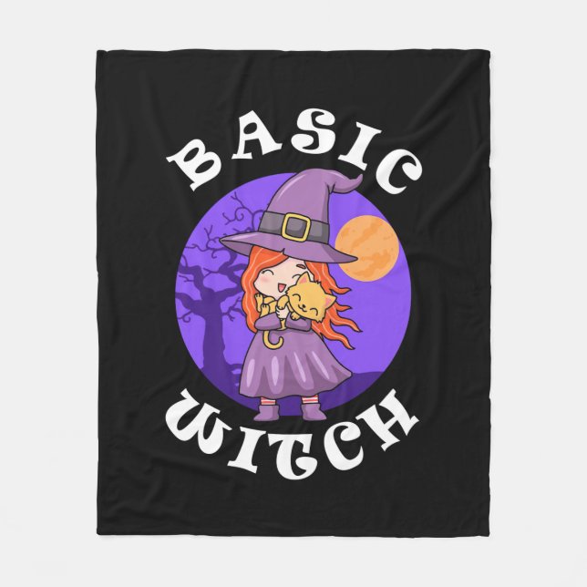 Halloween Gift | Grundläggande Witch Fleecefilt (Framsidan)