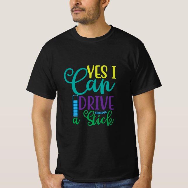 Halloween Gift Ja, jag kan köra ett stift T Shirt (Framsida)