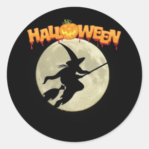 Halloween Gift Märkre Runt Klistermärke